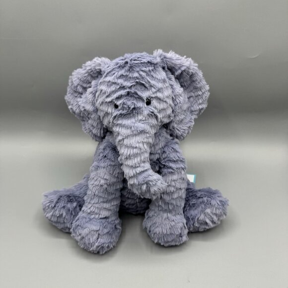 Jellycat Fuddlewuddle Elephant 9" Periwinkle Blue New Tags Authentic US Seller - Picture 1 of 8